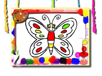Гра: Книжка-розмальовка Метелик