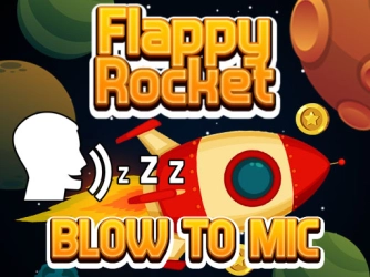 Гра: Flappy Rocket грає з подихом у мікрофон