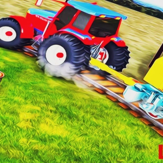 Гра: Ігри Важкий трактор буксирування поїзда