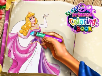Гра: Сонна принцеса: Книжка-розмальовка