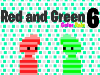 Гра: Червоний і зелений 6 кольорів дощу