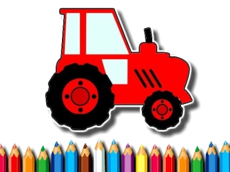 Гра: Легка дитяча книжка-розмальовка трактор