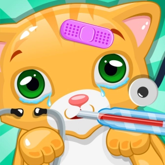 Гра: Маленька кішка Лікар Домашні Ветеринарні Ігри