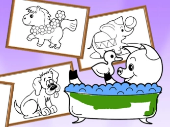 Гра: Мультфільм розмальовка для дітей тварин