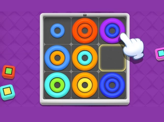 Гра: Неонові кола та головоломка з сортуванням кольорів