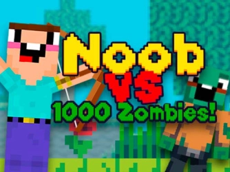 Гра: Нуб проти 1000 зомбі!