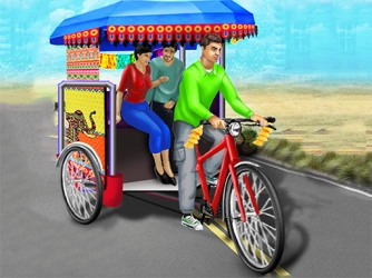 Гра: Громадський триколісний велосипед Водіння рикші