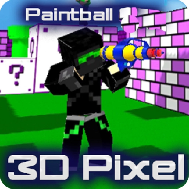 Гра: Пейнтбольний пістолет Піксельний 3D Багатокористувацька гра