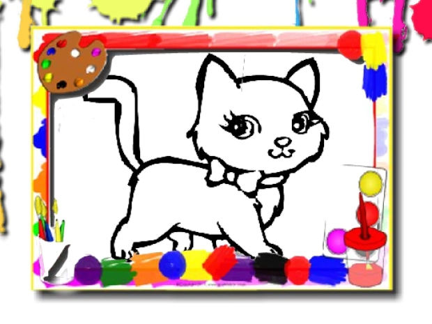 Гра: Розмальовка Милі коти