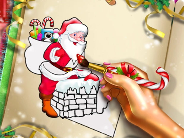 Гра: Розмальовка Різдвяний Санта