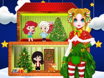 Гра: Різдвяний ляльковий будиночок принцеси