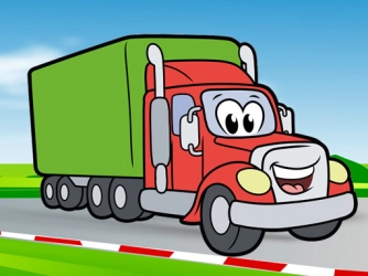 Гра: Щасливі вантажівки: Книжка-розмальовка