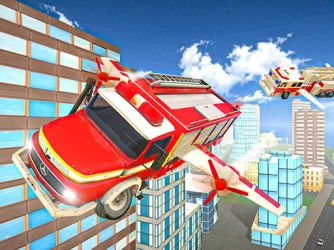 Гра: Симулятор водіння літаючої пожежної машини