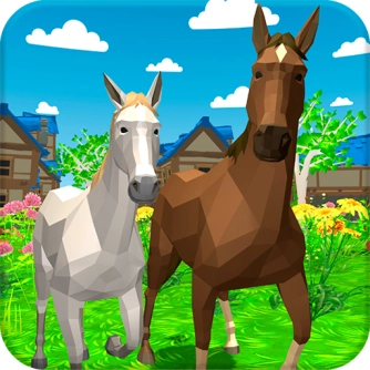 Гра: Симулятор тварин сім'ї коней 3D