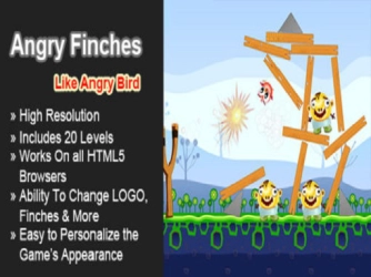 Гра: Весела фізична гра Angry Finches для дітей