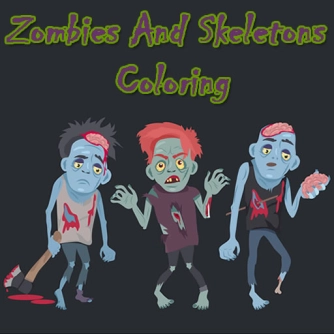 Гра: Розмальовка Зомбі та Скелети
